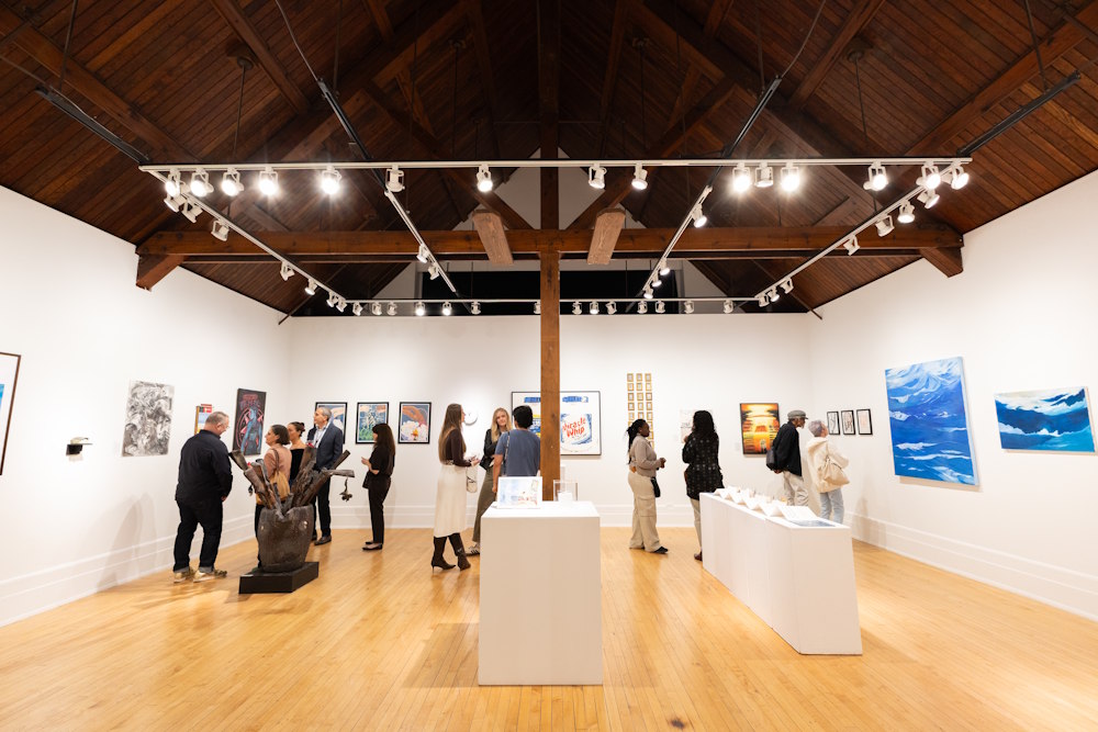 Durand art gallery full of art and people