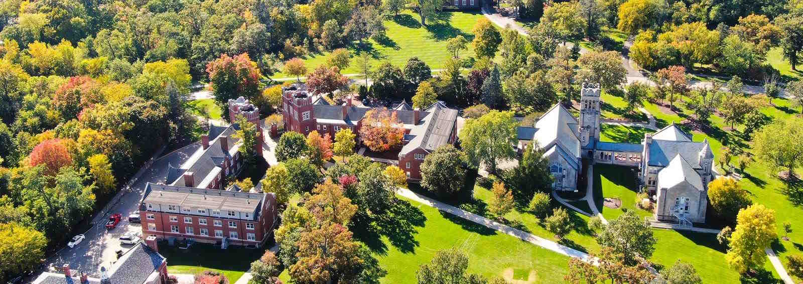 aerial view of campus