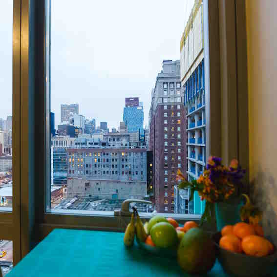view from one of the in the loop apartments in chicago