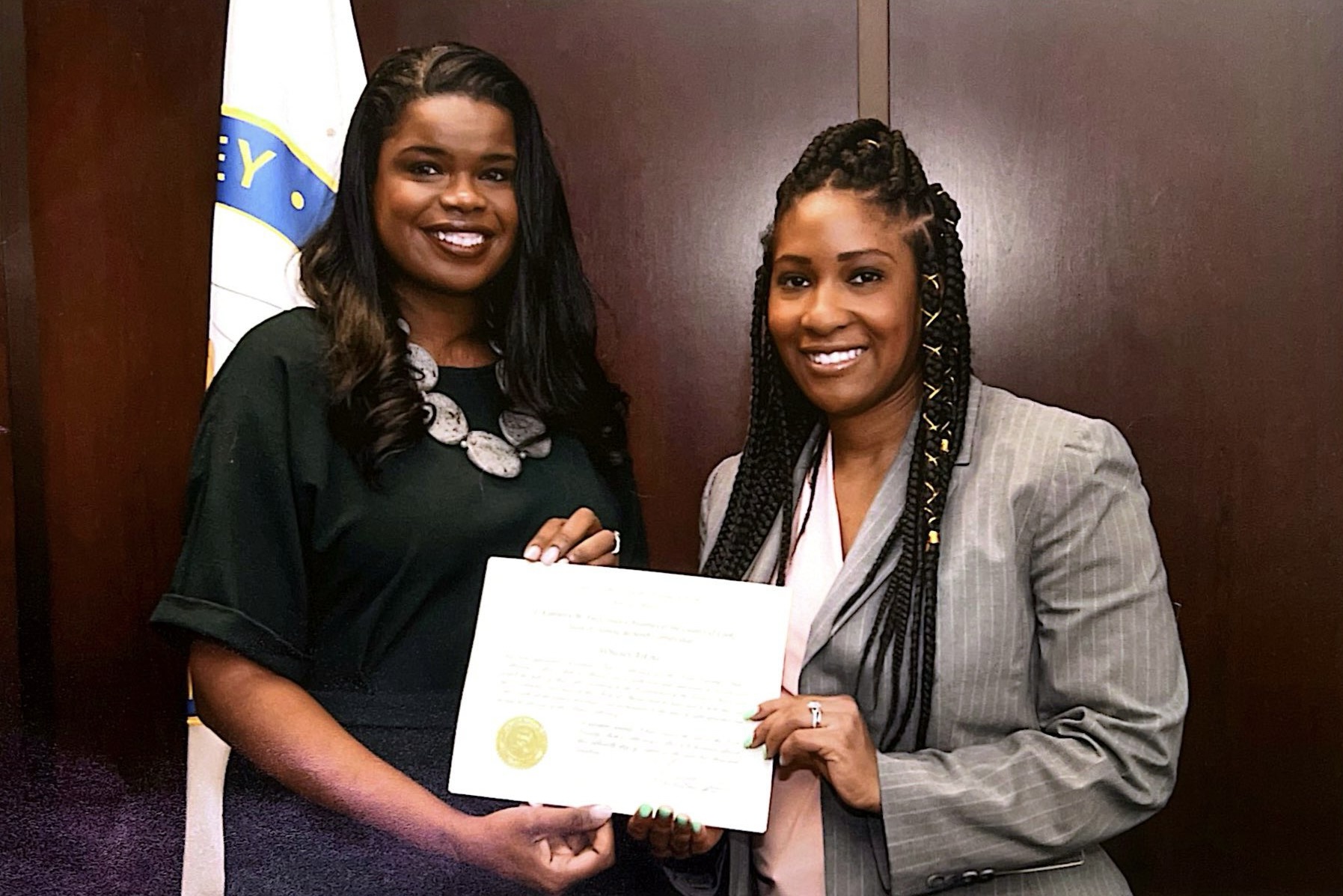 whitney with Kim Foxx