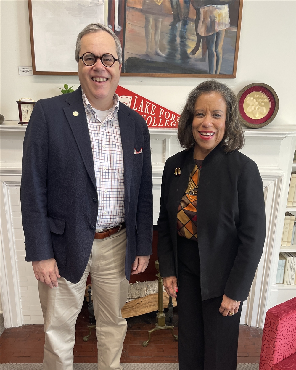 Leslie and President Sosulski