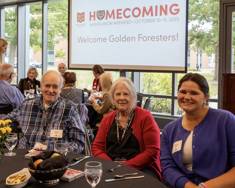 Student with Golden Foresters