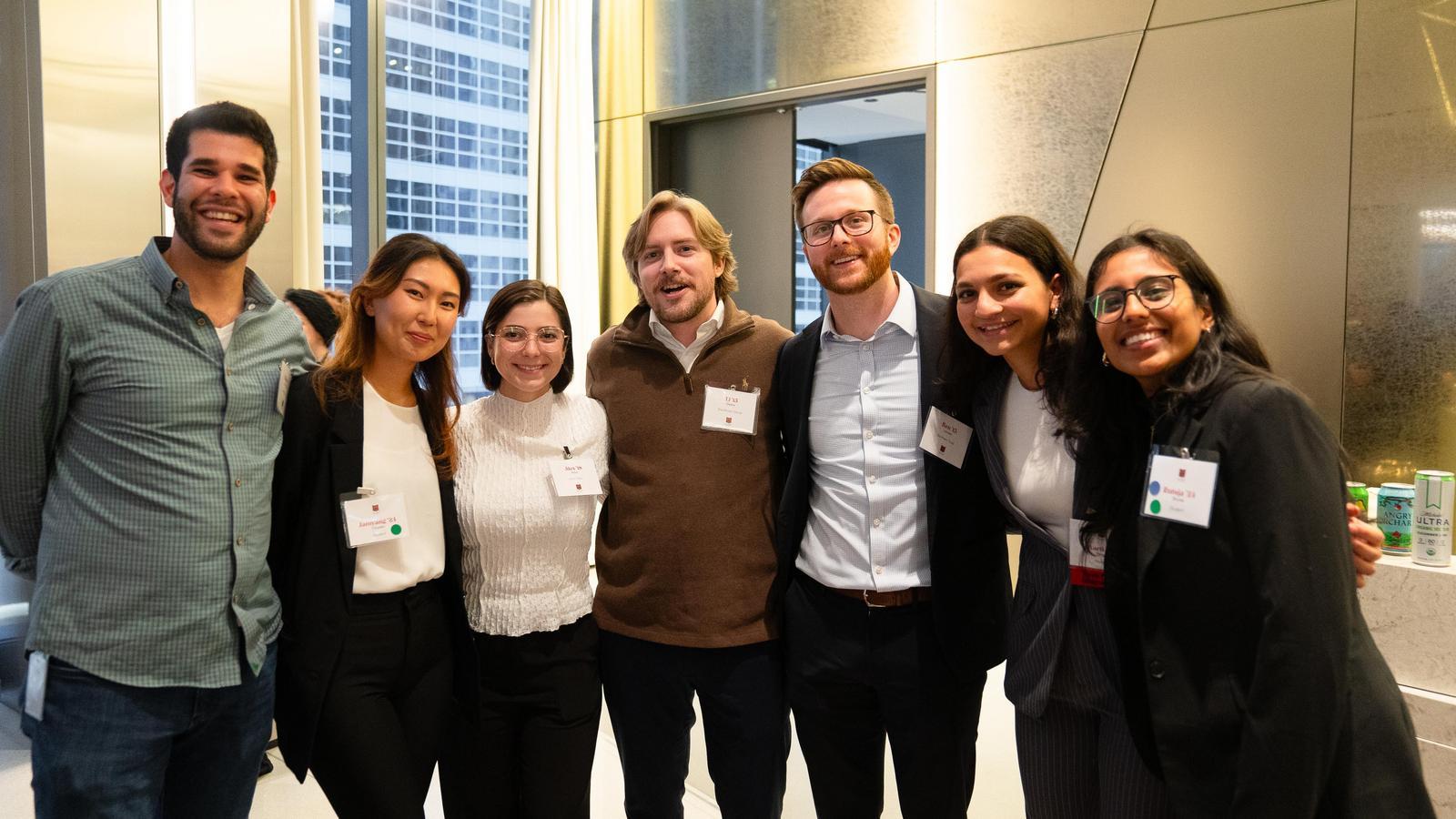 A group of Foresters at a networking event