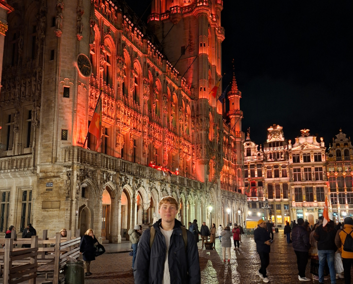 Giovanni at the Grand-Place in Brussels