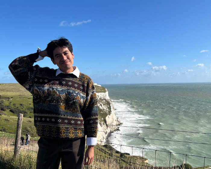 Brian at the White Cliffs of Dover