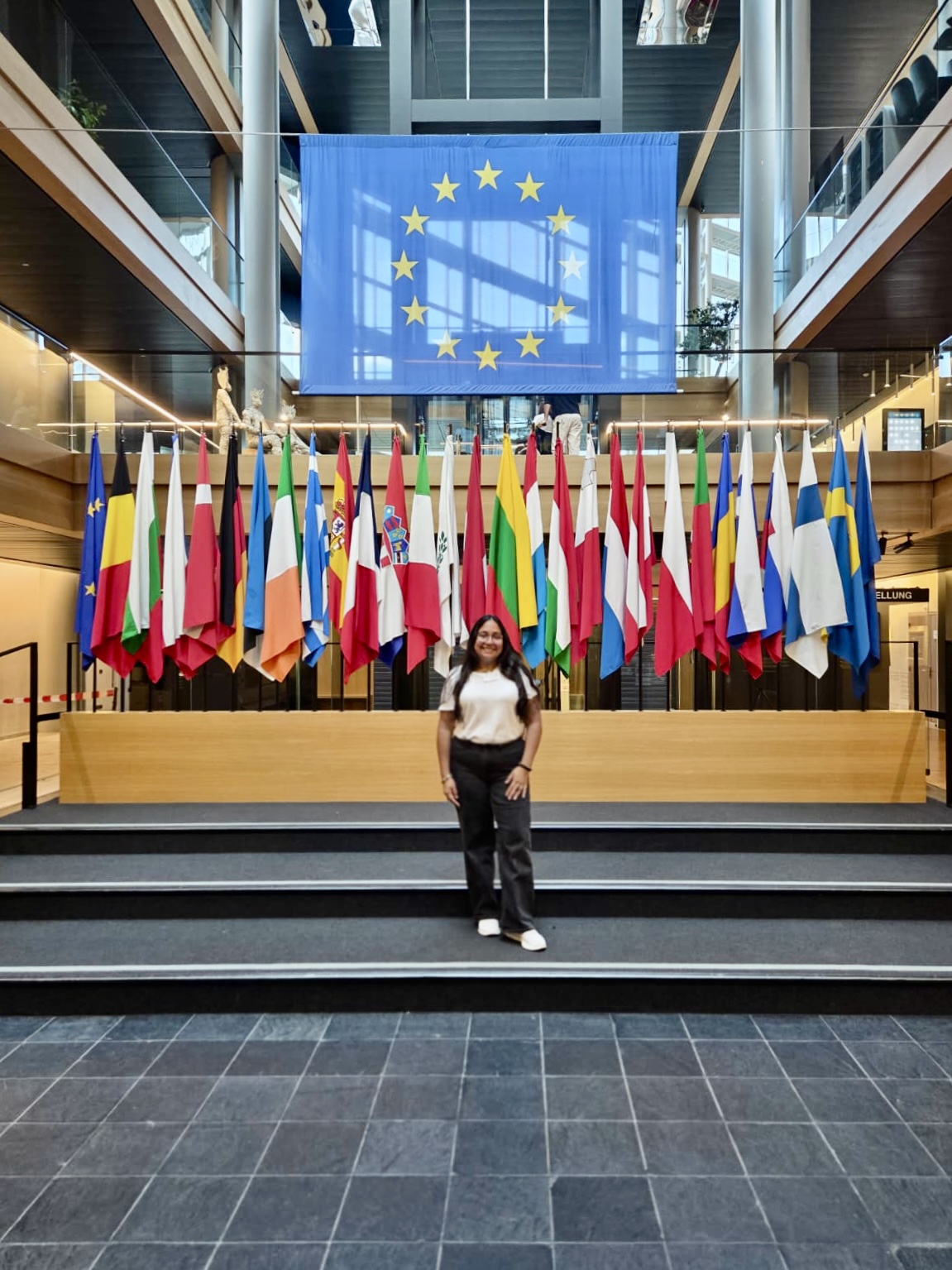 Valerie at the European Parliament in Strasbourg