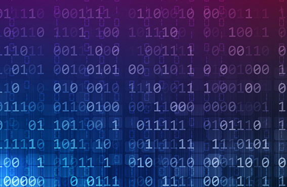 numbers on a blue and purple background