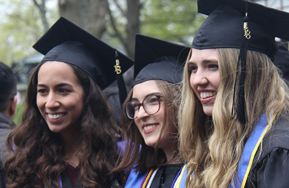 lake forest college students at graduation