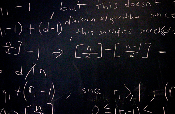 equations on a chalkboard
