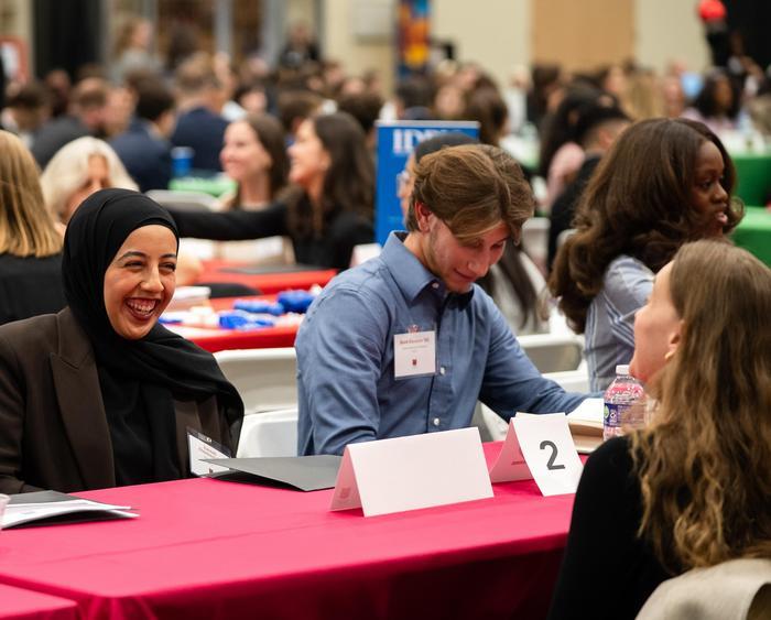 students at the event