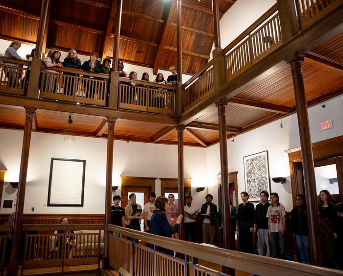 choir singing in durand