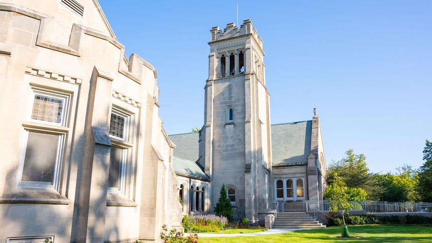 Exterior photo of the chapel