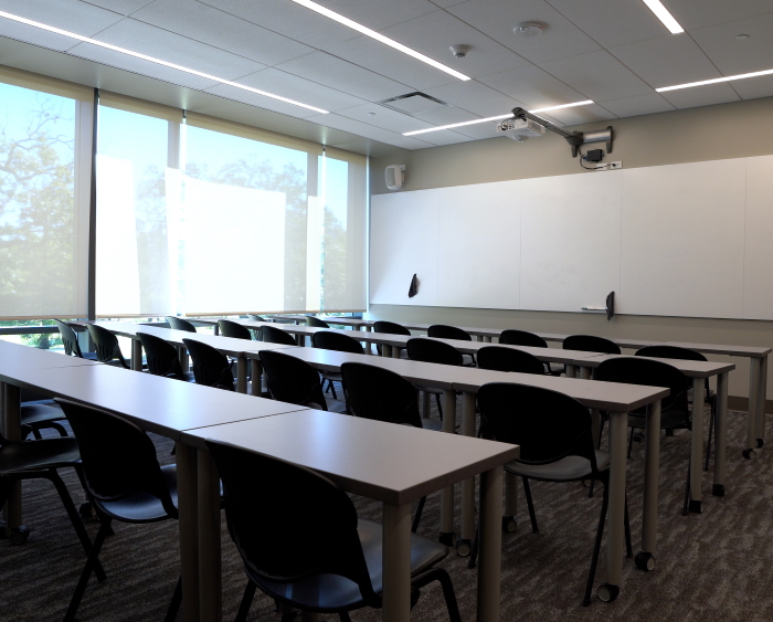 a new classroom in Brown Hall