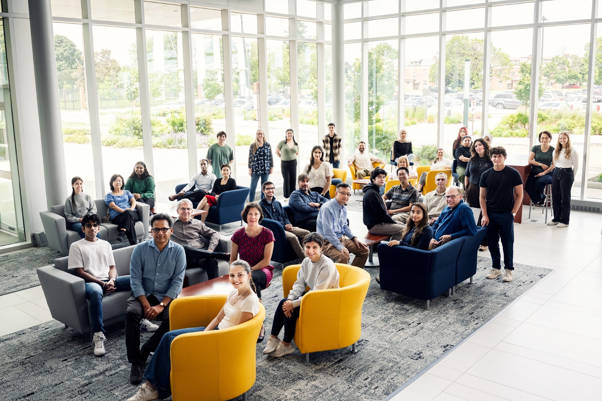 Group shot of professors and mentees