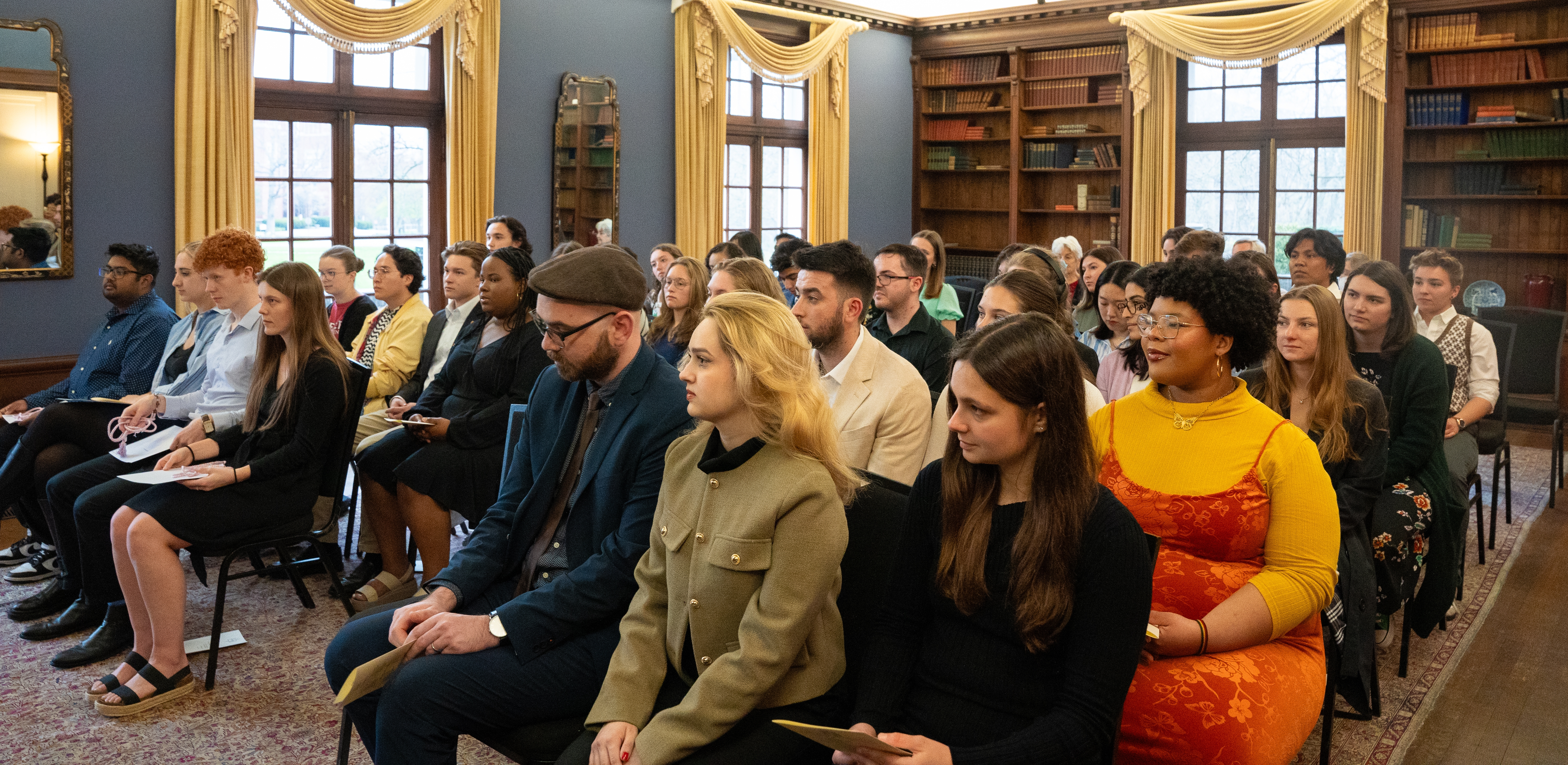 seated crowd at ceremony