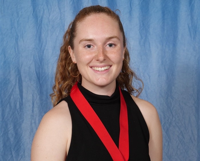Annika Kinnear wearing Lincoln medallion