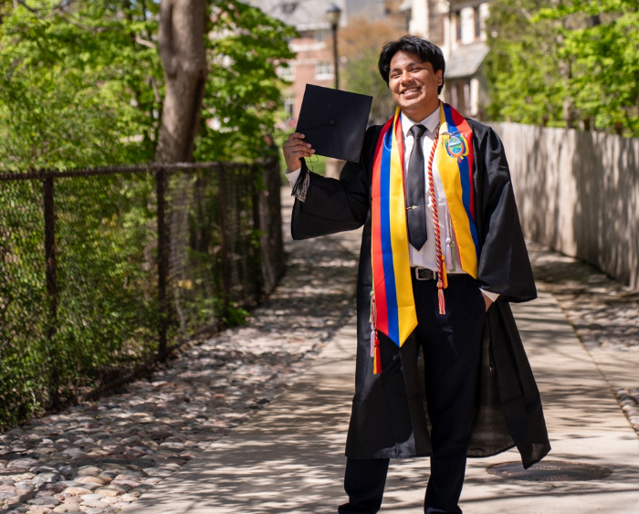 ricardo in cap and gown