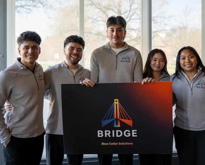 bridge solutions team after winning