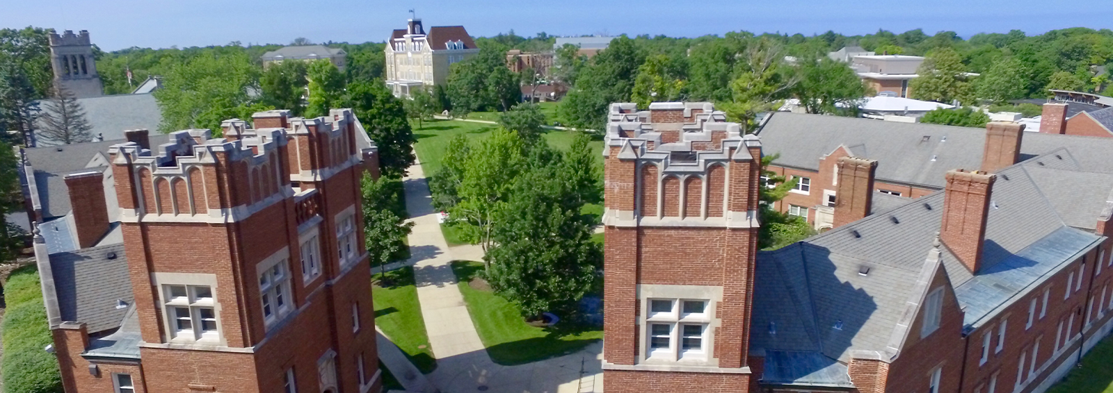 aerial view of campus