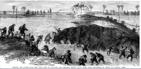 Levee along Mississippi River